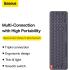 Baseus K01B Wireless Tri-Mode Keyboard (Bluetooth 5.0 & Wireless 2.4G) | Silent English Layout Keyboards - Grey